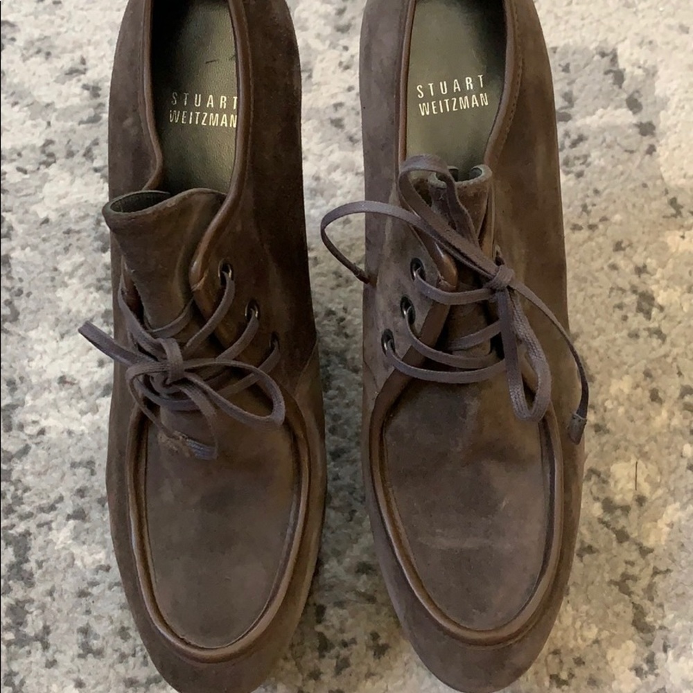 Stuart Weitzman Platform Booties Sz 10 - image 2